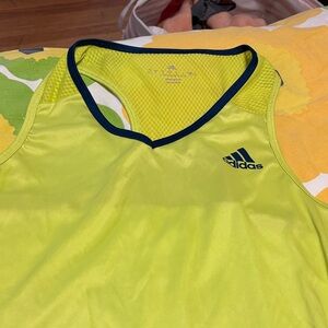 Adidas Neon Yellow Athletic Tank